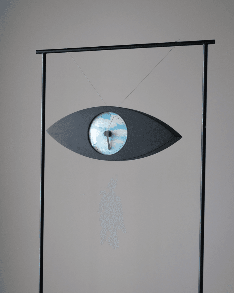 Le Voyeur Clock/Mirror - Image 1 of 5